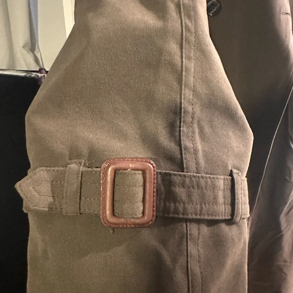Vintage Pierre Cardin Brown Double-Breasted Trench Coat - Picture 5 of 6